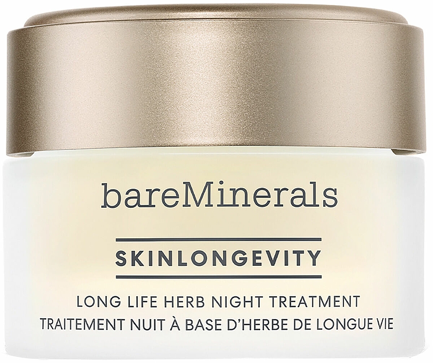 Krem do twarzy na noc - Bare Minerals Skinlongevity Long Life Herb Night Treatment — Zdjęcie N1