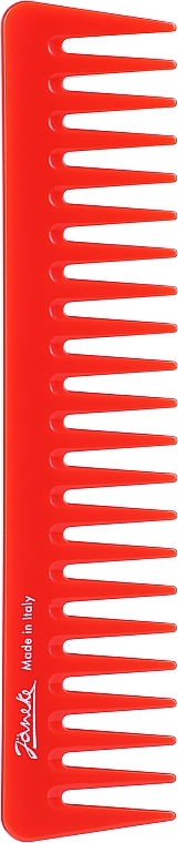 Grzebień do włosów, 21 cm, czerwony - Janeke Supercomb — Zdjęcie N1