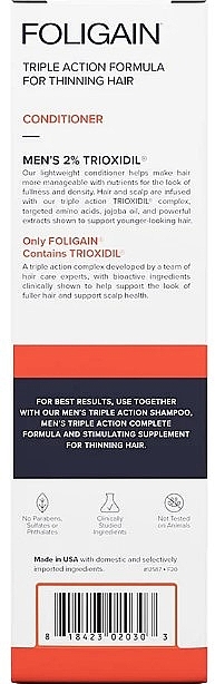 Odżywka na wypadanie włosów dla mężczyzn - Foligain Men's Stimulating Conditioner For Thinning Hair — Zdjęcie N1