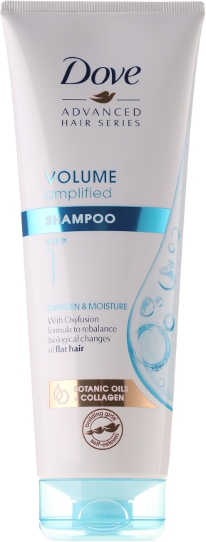 Szampon dodający objętości włosom cienkim - Dove Advanced Hair Volume Amplified Shampoo Step 1 — Zdjęcie N1