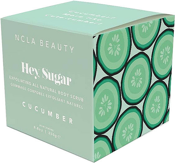 Cukrowy peeling do ciała Ogórek - NCLA Beauty Hey, Sugar Cucumber Body Scrub — Zdjęcie N4