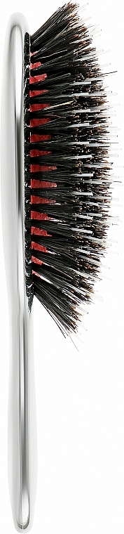 Szczotka do włosów z naturalnego włosia, mała, 21 m, srebrna - Janeke Silver Hairbrush  — Zdjęcie N3