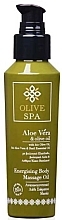 Tonizujący olejek do masażu ciała - Olive Spa Aloe Vera Energizing Body Massage Oil — Zdjęcie N1