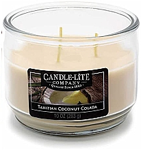 Kup Świeca zapachowa w słoiku z trzema knotami - Candle-Lite Company Tahitian Coconut Colada Candle