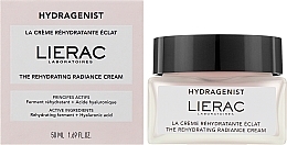 Nawilżający krem ​​do twarzy - Lierac Hydragenist The Rehydrating Radiance Cream — Zdjęcie N2