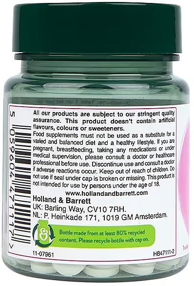 Suplement diety Biotyna do włosów, 1000 mg - Holland & Barrett Biotin 1000 Mg — Zdjęcie N3