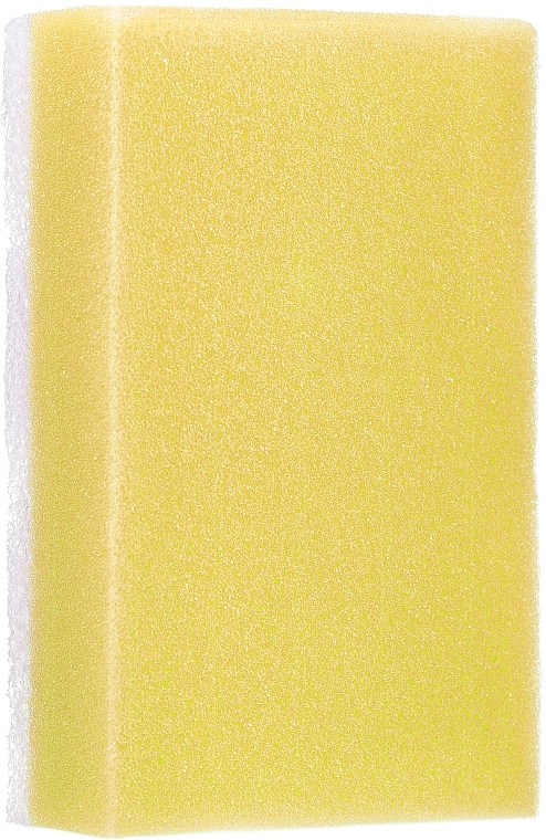 Gąbka kąpielowa, prostokątna, żółta - Ewimark — Zdjęcie N1