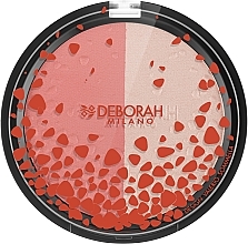 Róż i rozświetlacz w kompakcie - Deborah Duo Blush&Highlighter Design — Zdjęcie N2