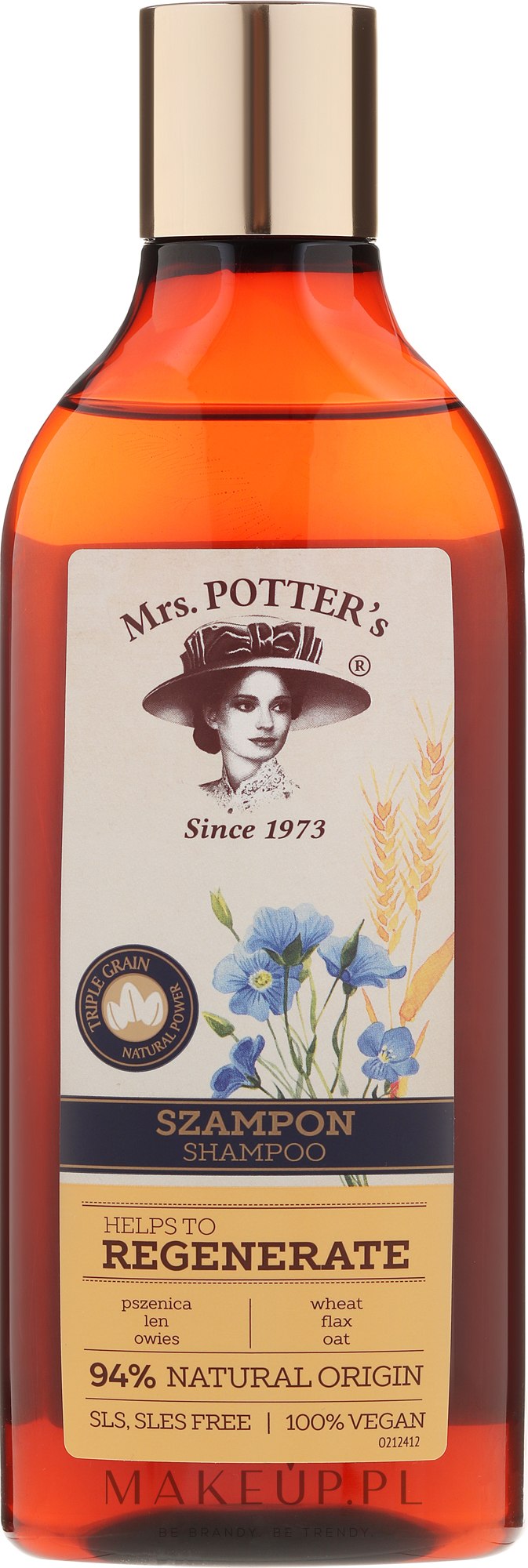 Regenerujący szampon do włosów zniszczonych - Mrs. Potter's Helps To Regenerate — Zdjęcie 390 ml