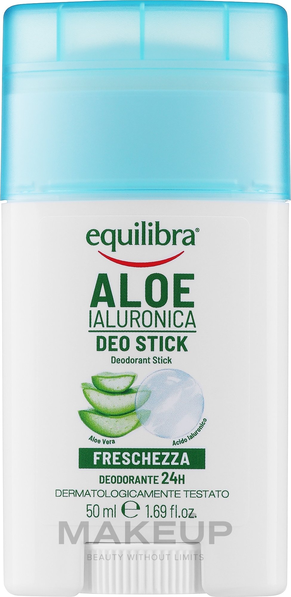 Aloesowy dezodorant w sztyfcie - Equilibra Aloe Deo Stick — Zdjęcie 50 ml