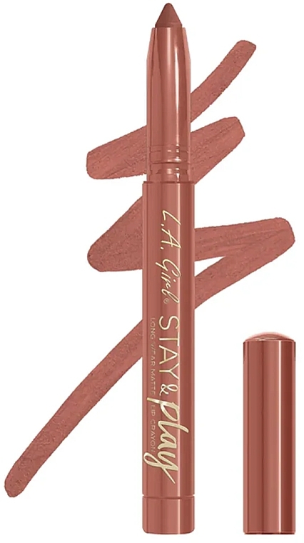 Matowa kredka do ust - L.A. Girl Stay & Play Long Wear Matte Lip Crayon — Zdjęcie N2