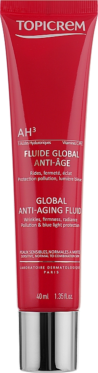 Przeciwstarzeniowy fluid do twarzy - Topicrem Global Anti-Aging Fluid — Zdjęcie N1