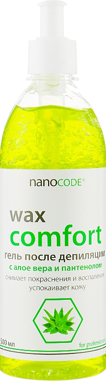 Żel po depilacji z aloesem i pantenolem - NanoCode Wax Comfort Gel — Zdjęcie N3