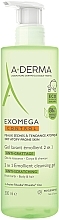 Kup Emolientowy żel dla dzieci do mycia włosów i skóry suchej skłonnej do atopii - A-Derma Exomega Control Emollient Cleansing Gel