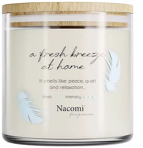 Zapachowa świeca sojowa Fresh Breeze At Home - Nacomi Fragrances — Zdjęcie N1