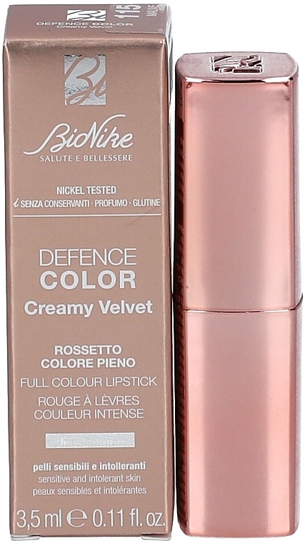 Szminka - BioNike Defence Color Creamy Velvet Full Colour Lipstick — Zdjęcie N4