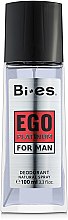 Bi-es Ego Platinum - Perfumowany dezodorant w atomizerze dla mężczyzn — Zdjęcie N1