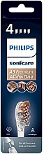 Głowice szczoteczki do zębów, 4 szt. - Philips Sonicare A3 Premium All In One HX9094/10 — Zdjęcie N1