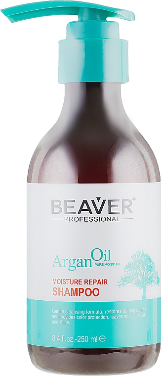 Odżywczy szampon rewitalizujący z olejkiem arganowym	 - Beaver Professional Argan Oil Shampoo