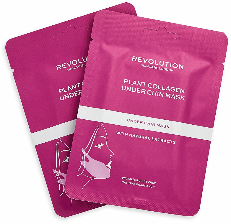 Modelująca maska na podbródek z kolagenem - Revolution Skincare Plant Collagen Under Chin Masks — Zdjęcie N1