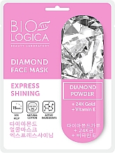 Kup Maska z pudrem diamentowym Ekspresowe rozświetlenie - Biologica Diamond Face Mask