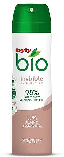 Dezodorant w sprayu - Byly Bio Natural 0% Invisible Desdorant Spray — Zdjęcie N1