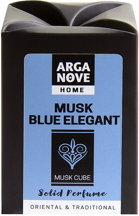 Kostka zapachowa do domu - Arganove Solid Perfume Cube Musk Blue Elegant — Zdjęcie N1