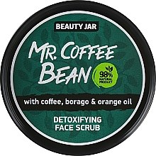 Detoksykujący peeling do twarzy - Beauty Jar Detoxifying Face Scrub Mr. Coffee Bean — Zdjęcie N1