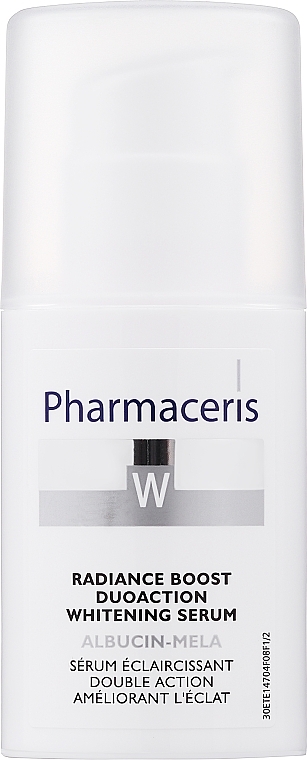 Intensywnie wybielające serum do twarzy - Pharmaceris W Radiance Boost Duoaction Whitening Serum — Zdjęcie N1