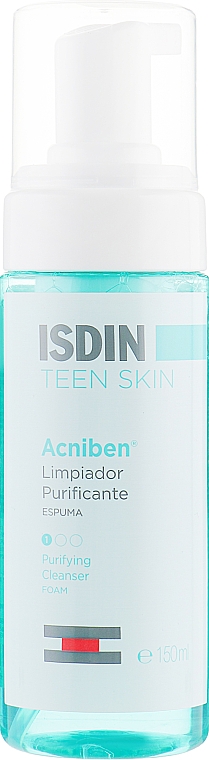 Oczyszczający żel w piance do twarzy - Isdin Teen Skin Acniben Limpiador Purificante — Zdjęcie N1