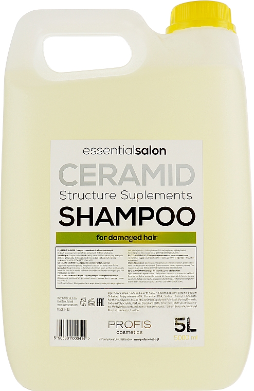 Wygładzający szampon z keratyną - Profis Ceramid — Zdjęcie N2