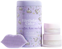 Kup Zestaw do pielęgnacji ust Tort urodzinowy - NCLA Beauty Birthday Cake (l/balm 10 ml + l/scrub 15 ml + scrubber)