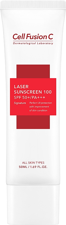 Przeciwsłoneczny krem do twarzy SPF 50+ PA+++ - Cell Fusion C Laser Sunscreen 100 SPF50+/PA+++ — Zdjęcie N1
