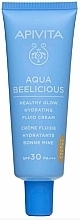 Kup Tonizujący krem-płyn do twarzy - Apivita Aqua Beelicious Healthy Glow Hydrating Tinted Fluid Cream SPF30