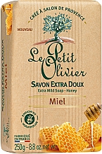 Delikatne miodowe mydło kosmetyczne - Le Petit Olivier Extra mild soap Honey — Zdjęcie N2