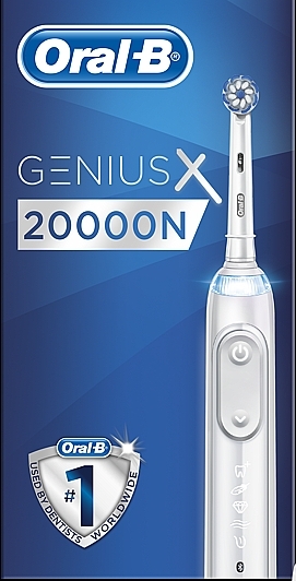 PRZECENA! Elektryczna szczoteczka do zębów - Oral-B Genius X 20000N White * — Zdjęcie N1