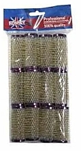 Wałki do włosów 25/63 mm, brązowe - Ronney Professional Wire Curlers 024 braun — Zdjęcie N1