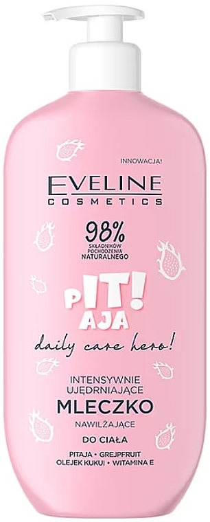 Intensywnie ujędrniające mleczko nawilżające do ciała Pitaja - Eveline Cosmetics Daily Care Hero Pitaja Firming Body Milk — Zdjęcie N1