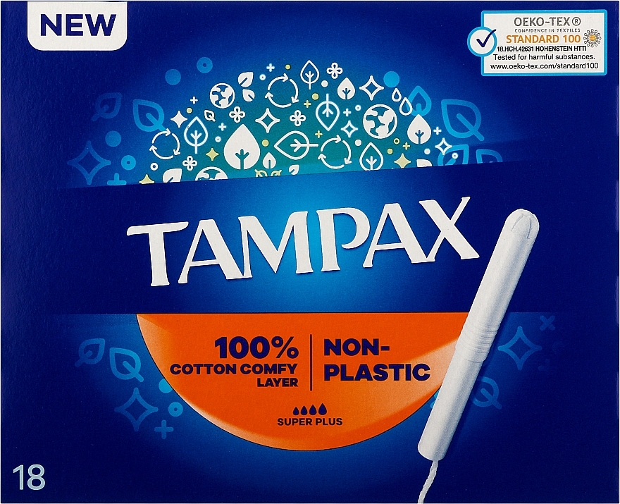 Tampony z aplikatorem, 18 szt. - Tampax Compak Super Plus — Zdjęcie N2