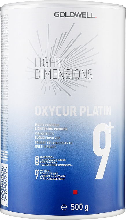 Rozjaśniający puder do włosów - Goldwell Light Dimension Oxycur Platin 9+ — Zdjęcie N1