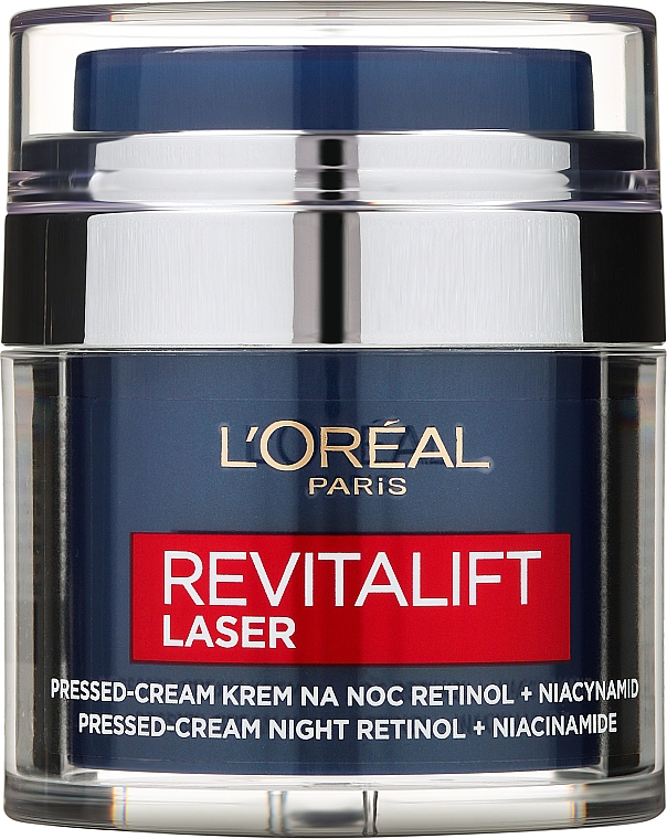 Przeciwzmarszczkowy krem do twarzy na noc z retinolem i niacynamidem - L'Oreal Paris Revitalift Laser Retinol + Niacynamid Night Cream — Zdjęcie N1