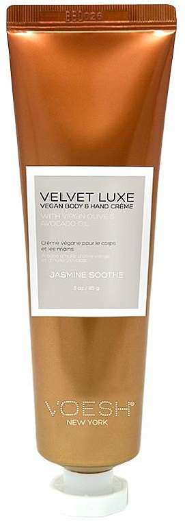 Zmiękczający krem ​​do ciała i rąk z jaśminem - Voesh Velvet Luxe Jasmine Soothe Vegan Body&Hand Creme — Zdjęcie N1