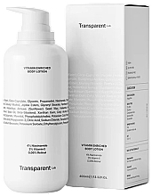 Witaminizowany balsam do ciała - Transparent Lab Vitamin Enriched Body Lotion — Zdjęcie N1