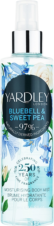Yardley Bluebell & Sweet Pea - Perfumowana mgiełka do ciała — Zdjęcie N1