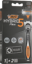 Kup Maszynka do golenia z 2 wymiennymi ostrzami - Bic Flex 5 Hybrid