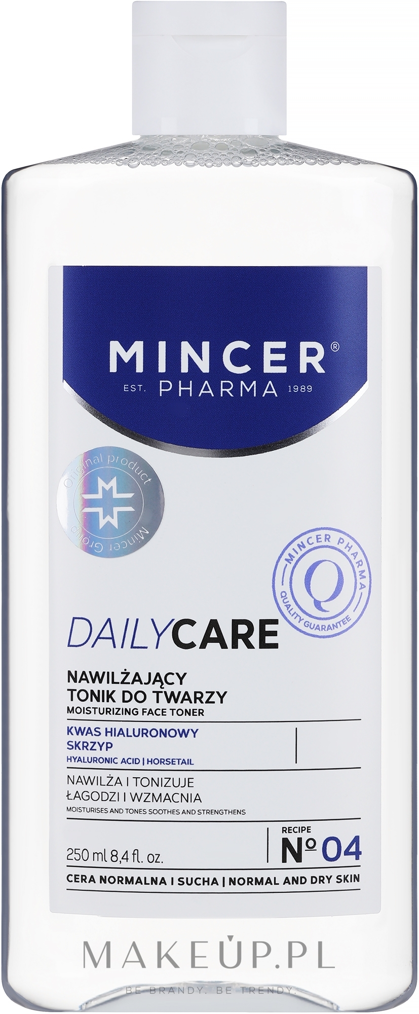 Nawilżający tonik do twarzy - Mincer Pharma Daily Care Tonic Nousturizing 04 — Zdjęcie 250 ml