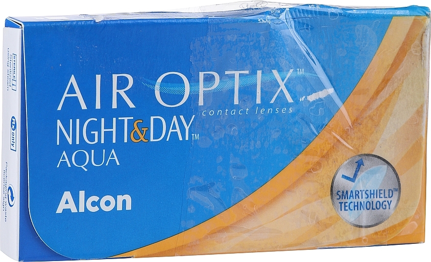 PRZECENA! Soczewki kontaktowe, krzywizna 8,4, 3 szt. - Alcon Air Optix Night & Day Aqua * — Zdjęcie N2