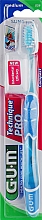 Kup Szczoteczka do zębów, średnio twarda Technique Pro, niebieska - G.U.M Medium Compact Toothbrush