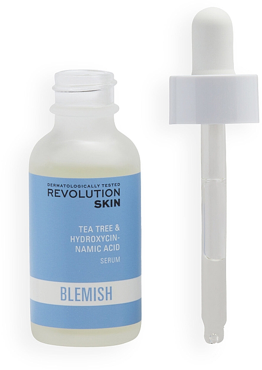 Kojące serum do twarzy - Revolution Skin Blemish Tea Tree & Hydroxycinnamic Acid Serum — Zdjęcie N2