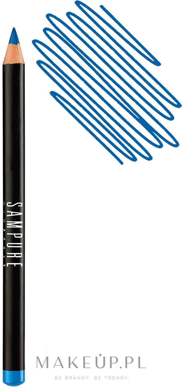 Kredka do oczu - Sampure Minerals Eyeliner Pencil — Zdjęcie Sea Blue